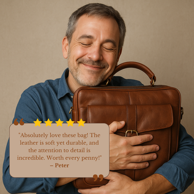 Austin - Leather Weekender Travel Bag
