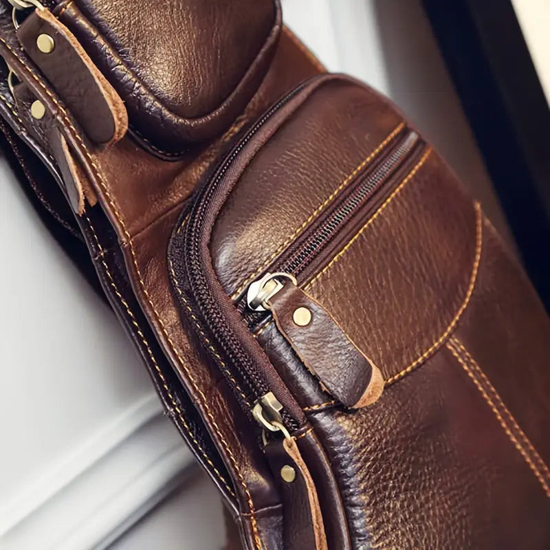 Zachary - Men’s Vintage Leather Sling Bag