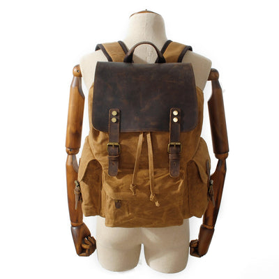 Jacob - Vintage Waxed Canvas Backpack