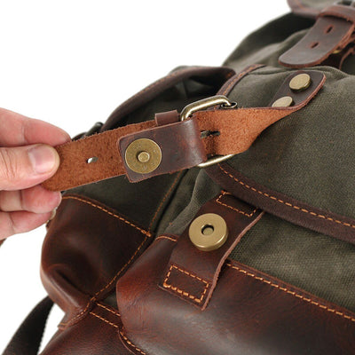 John - Heavy-Duty Canvas Hiking Backpack