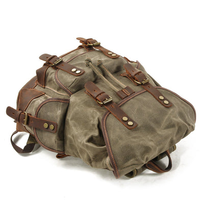 John - Heavy-Duty Canvas Hiking Backpack