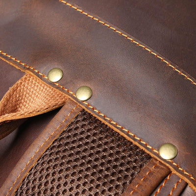 Robert - Retro Leather Travel Backpack