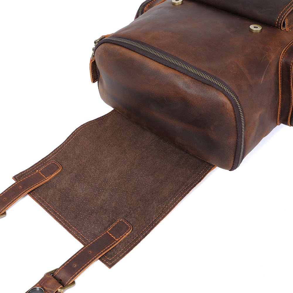 Charles - Men’s Leather Laptop Backpack