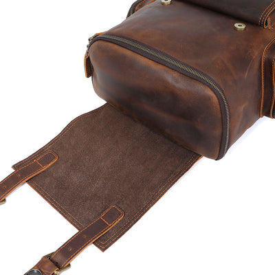 Charles - Men’s Leather Laptop Backpack