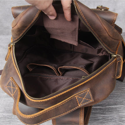 Jason - Premium Tan Leather Backpack