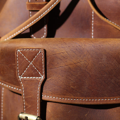 Jeffrey - Durable Classic Leather Knapsack