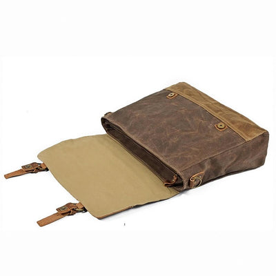 Jack - Water-Resistant Waxed Canvas Messenger Bag