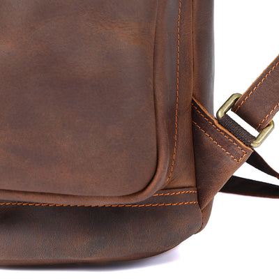 Charles - Men’s Leather Laptop Backpack