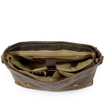 Jack - Water-Resistant Waxed Canvas Messenger Bag