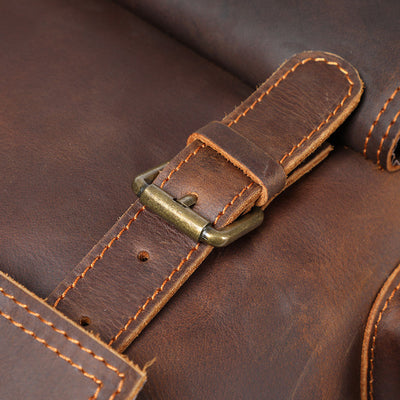 Charles - Men’s Leather Laptop Backpack